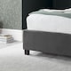 image 6 of 4ft6 Double Ottoman,Grey Velvet fabric upholstered,lift up,storage,tall winged bed frame. Gas lift up, Boutique Hotel style, tall headend board, wing back