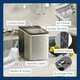 image 9 of HOMCOM Ice Maker Machine Portable Counter Top Ice Cube Maker for Home Black