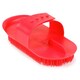 image 4 of Shires Plastic Horse Curry Comb - Red - One Size