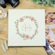 image 1 of Personalised Floral Wreath Square Photo Album