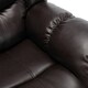 image 5 of Seattle 2 Seater Electric High Back Bonded Leather Recliner Sofa (Brown)