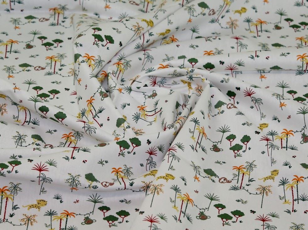 John Louden White Organic 100% Cotton Poplin Dressmaking Fabric, 146cm / 57" Wide - per metre