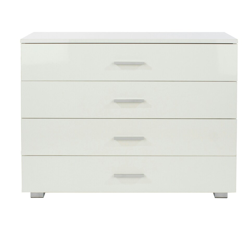 image 1 of Lido, 4 Chest Of Drawers White