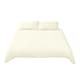 image 1 of Living and Home 3Pcs Duvet Cover and Pillowcases Bedding Set, Super King- Off White | White | Super King