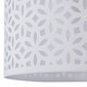 image 5 of First Choice Lighting Set of 2 Tuscan White Ceramic Lamps with White Cut Out Shade White | White