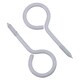 image 4 of Screw Eye Hooks Fasteners Picture Curtain Hanger 18mm Hook 60mm Length 30pc