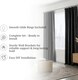 image 6 of Lister Cartwright 25mm Polished Steel Industrial Pipe Extendable Curtain Pole Heavy Duty Metal Curtain Rod with Rings(120-320 cm)