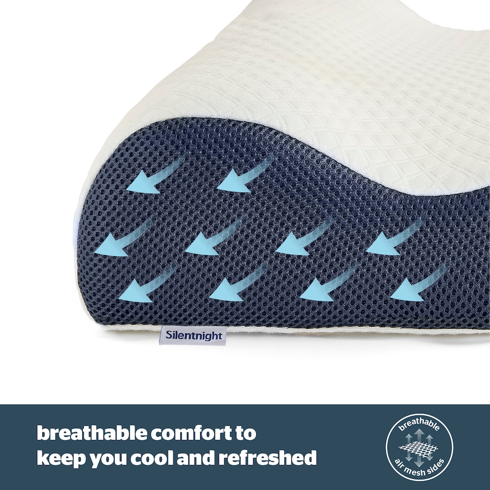 image 1 of Silentnight Sleep Therapy Contour Support Pillow
