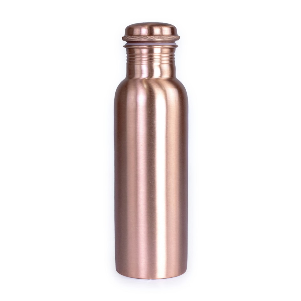 image 1 of Yoga-Mad Plain Copper 0.8L Water Bottle - Copper - One Size