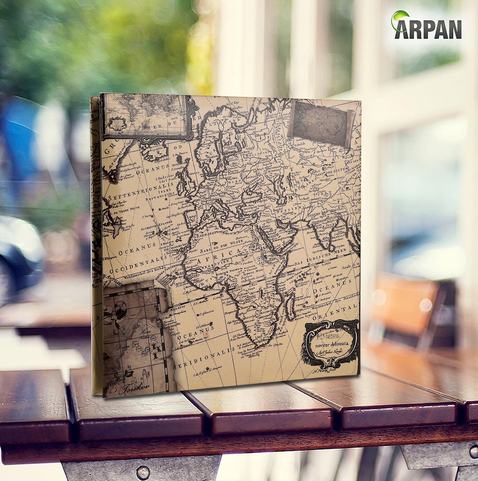image 1 of ARPAN Slip In Case Memo Photo Album – Holds 200 Photos 4"x6" (10x15cm) – Hardcover Picture Album with Memo Writing Space for Family, Wedding & Travel Memories