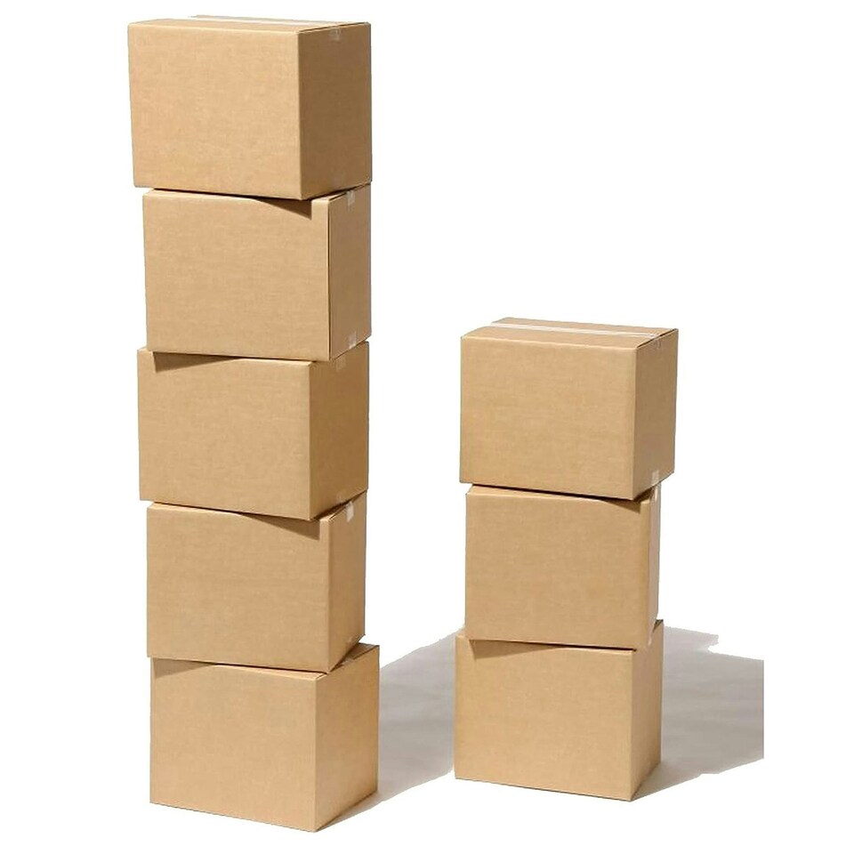 image 1 of 50 x Packing Shipping Mailing Large Single Wall 18 x 12 x 3" (457x305x76mm) Postal Cardboard Boxes Brown