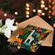 image 4 of Colourful Jungle Plant Pattern Girl Boy Kids Daughter Son Birthday Card