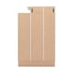 image 5 of Nevada Petite Open Shelf Wardrobe - L52 x W90 x H145 cm - White Gloss | White