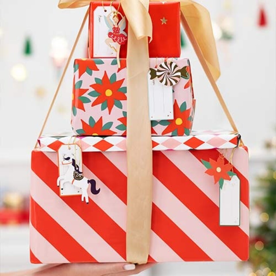 image 1 of Christmas Horse, Train and Swan Gift Tags - Pack of 12