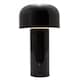 image 8 of Gloss Black Modern Mushroom Style Rechargeable LED Touch Dimmable Table Lamp | Black | Black | 1