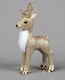 image 2 of 22cm Gold Reindeer - Christmas Figurine