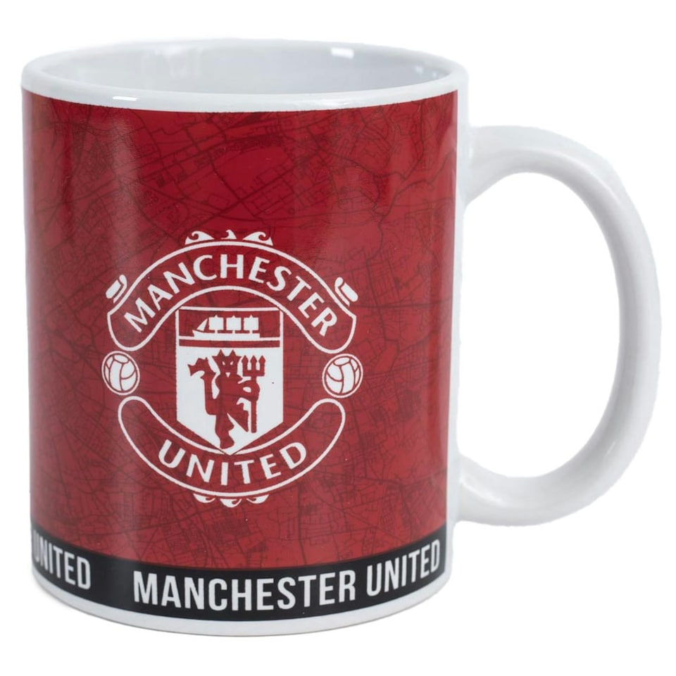 image 1 of Manchester United FC Identity Crest Mug - Red/White - One Size