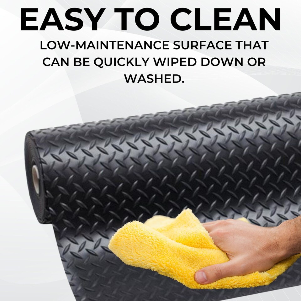 image 1 of Rubber Flooring Matting - 1m x 1m x 3mm - Willow - Workshop Garage Shed Van Non-Slip