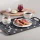 image 2 of Melamine Dotty Tray, Large Grey | Dark Grey