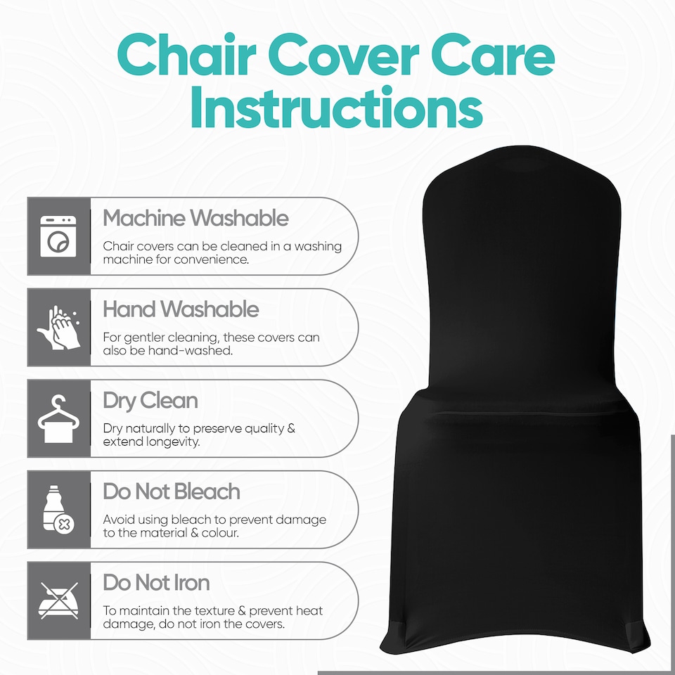 image 1 of Chair Cover Spandex Polyester Stretch, Flat Dining Slipcovers - 10pcs