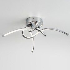 Twist - Chrome LED Flush Ceiling Light | Chrome | 1