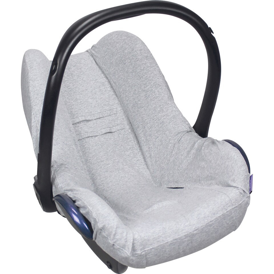 image 1 of Dooky Group 0+ Baby Car Seat Cover, Universal Cotton 0-13kg, Grey Melange