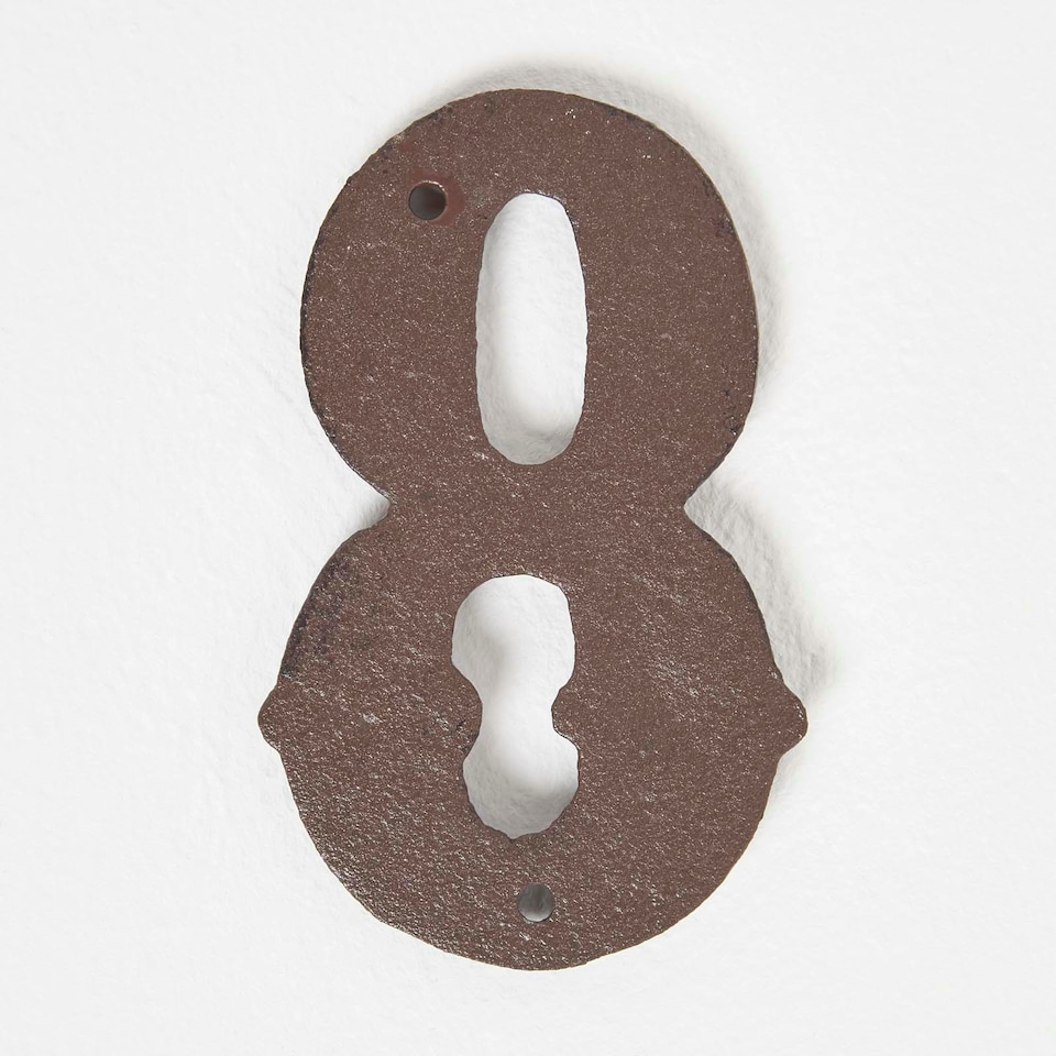 image 1 of Homescapes Cast Iron House number, 8