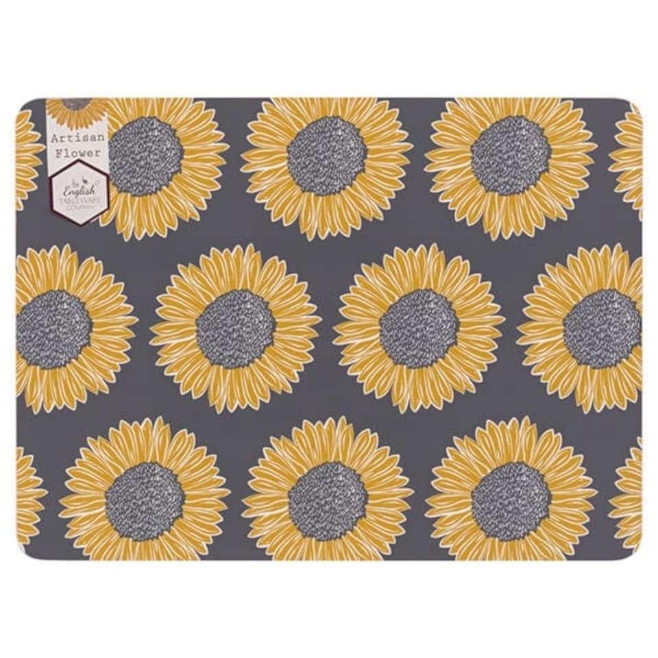 image 1 of English Tableware Company Artisan Flower Set of 4 Placemats