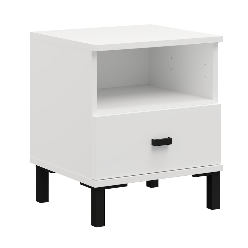 SALAMIS Bedside table, Opaque White - Tesco Groceries