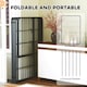image 5 of PawHut Six-Panel Dog Playpen with Door, for Indoor, Outdoor, 100cm Tall