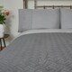 image 4 of OHS Geo Pinsonic Blanket Quilted Bedspread, 150x200cm - Charcoal