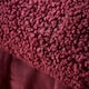image 3 of Catherine Lansfield So Soft Velvet Boucle Blanket Throw | Red | Damson