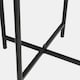 image 6 of OHS Round Side Table Coffee End Tables Nightstand with Metal Frame | Bronze | Natural