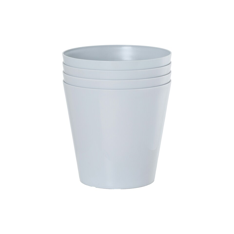 image 1 of Studio 4x 30cm Round Plastic Planter White