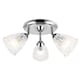 image 3 of COSYLYTE Athella Bathroom 3 Light Modern Ribbed Glass Spotlight - Chrome Base | Chrome | 1