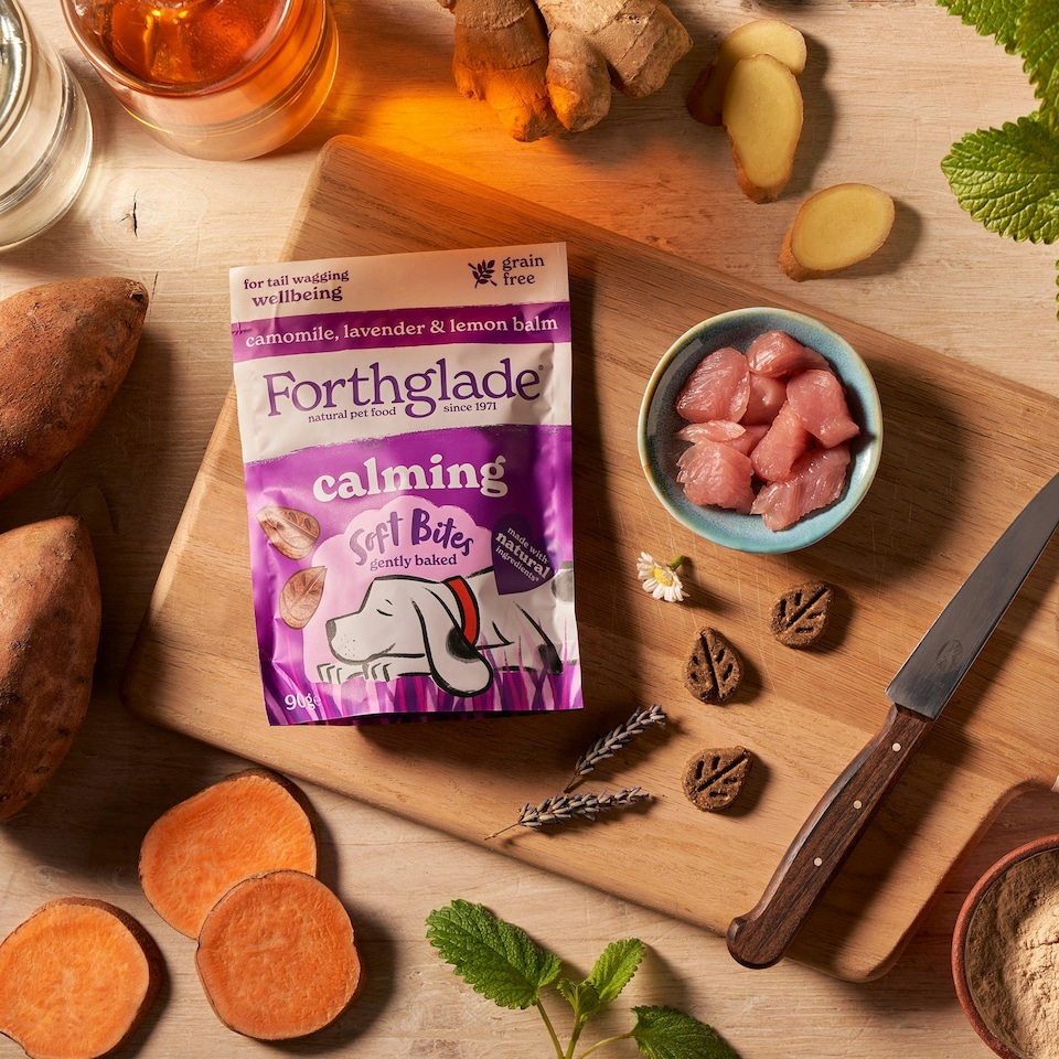 image 1 of Calming Dog Treats with Camomile & Lavender (8x90g)
