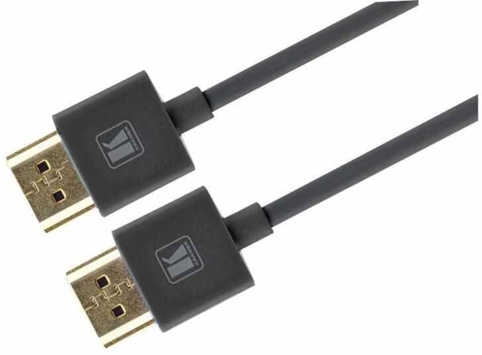 KRAMER Premium High Speed HDMI Lead, Ultra Slim Flexible Lead, 0.9m Black