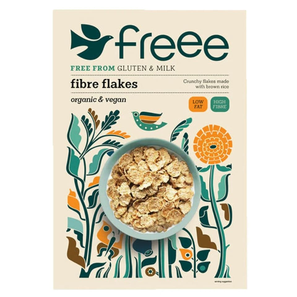 Organic Gluten Free Fibre Flakes 375g (Freee by Doves Farm)