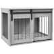 image 1 of PawHut Dog Crate Furniture with Removable Cushion, for Medium Dogs - Grey