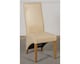 image 7 of Kuba 150 x 85 cm Chunky Medium Oak Dining Table and 6 Lola Leather Chairs | Cream | Cream