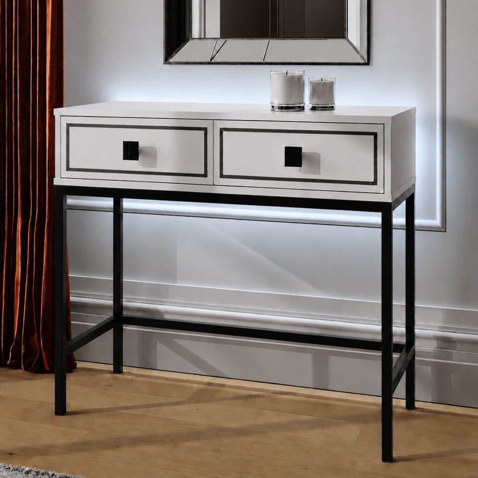 image 1 of Frank Olsen Furniture Mia Console Table White | White