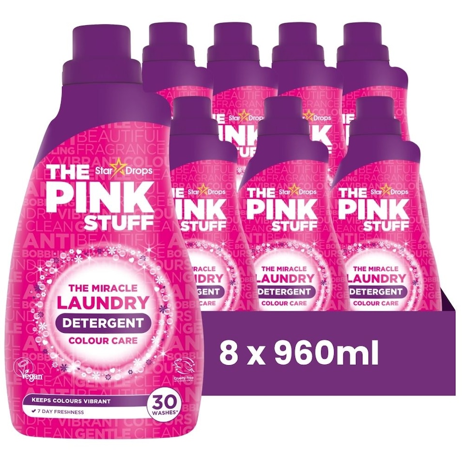 image 1 of The Pink Stuff Miracle Laundry Detergent Colour Care 960ml