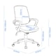 image 5 of Marvin Office Chair in Black Fabric