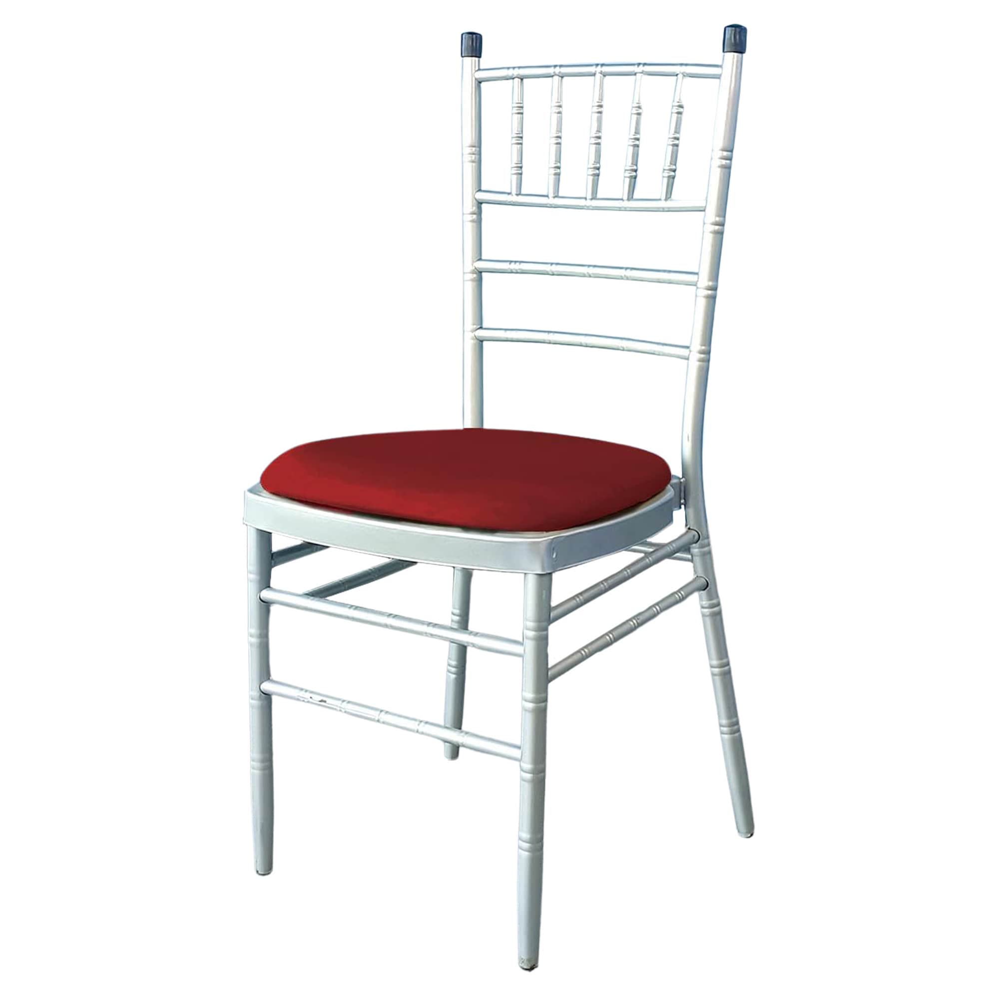 Neel Blue High Back Spandex Dining Chair Pad Covers Removable & Washable Slipcovers in Red