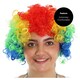 image 3 of Multi-Coloured Rainbow Curly Wig | Multi | 6