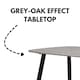 image 2 of Rectangular Dining Table 120cm - Modern 4 - 6 Seater Spacious Kitchen Table | Grey | Grey | 1