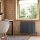 image 2 of Typhoon - Anthracite Horizontal Electric Radiator H600mm x W816mm Single Panel 600w Thermostatic WIFI