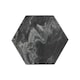 image 4 of Argon Tableware Hexagonal Marble Coasters - 10cm - Black - Pack of 6