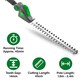 image 2 of Gracious Gardens 18V 2.4m Cordless Telescopic Long Reach Hedge Trimmer 2 Batteries | Green | Green | 1