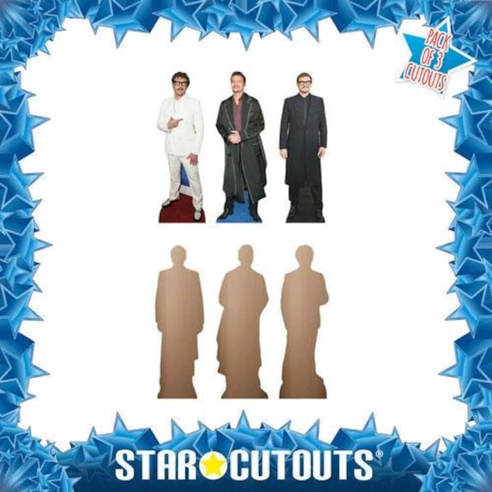 image 1 of Pedro Pascal Table Top Cardboard Cutouts - Pack of 3